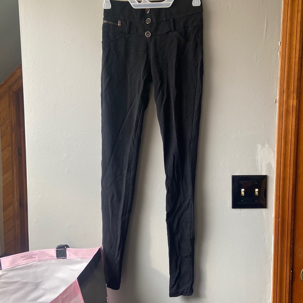 Black high waisted dress pants